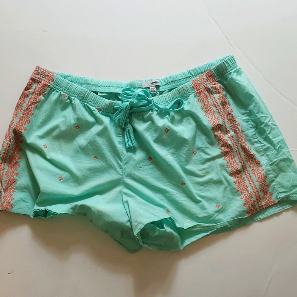 Sonoma green drawstring sleep shorts